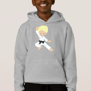 Karate Boy, Niedlicher Junge, Schwarzer Gürtel, Bl Hoodie