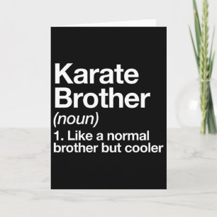 Karate Brother Definition Funny Sports Marathon Ar Karte