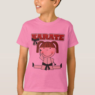 KARATE - brünette Mädchen-T - Shirts und Geschenke
