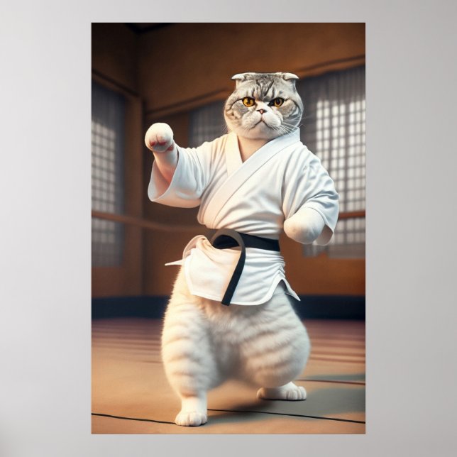 Karate Cat 89 Poster (Vorne)