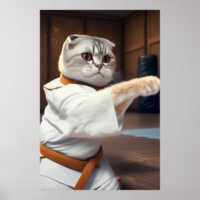 Karate Cat 90 Poster (Vorne)