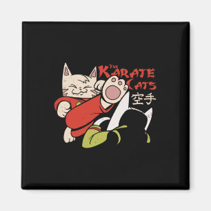 Karate Cat für Männer Frauen Kinder Magnet