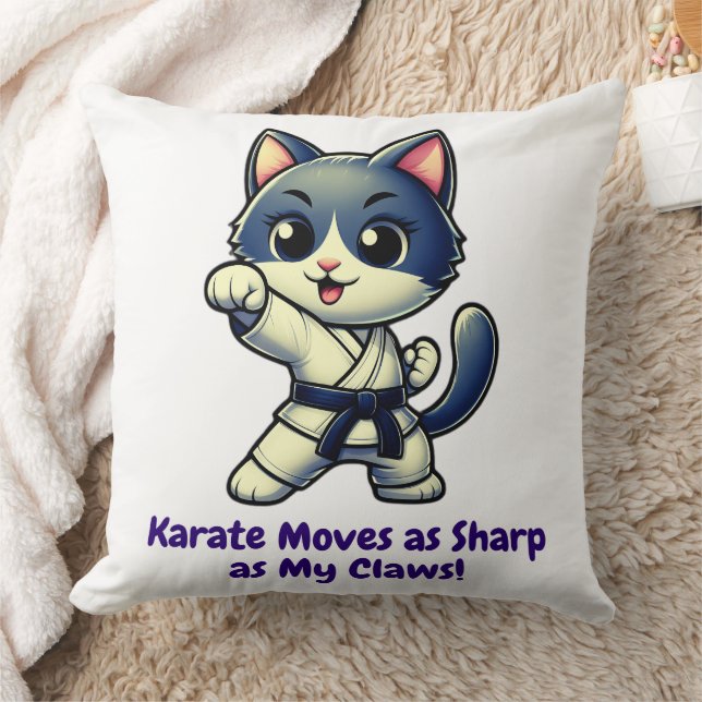Karate Cat Martial Arts Workout Kissen (Decke)