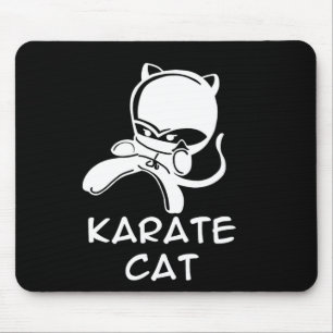 Karate Cat Sports for Men Women Kids Mousepad
