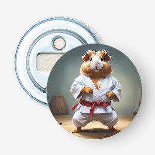 **"Karate-Champion: Das furchtlose Meerschweinchen Flaschenöffner