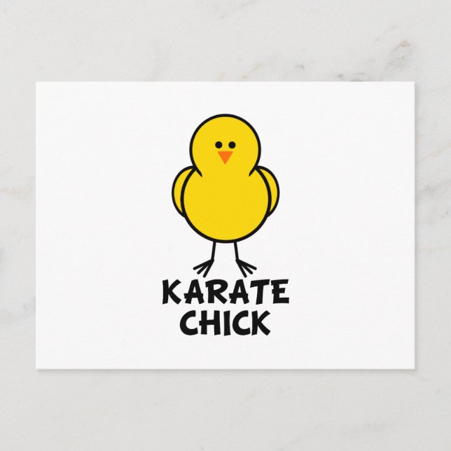 Karate Chick Postkarte (Vorderseite)