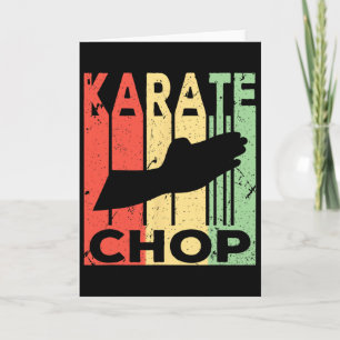 Karate Chop Vintage Karte