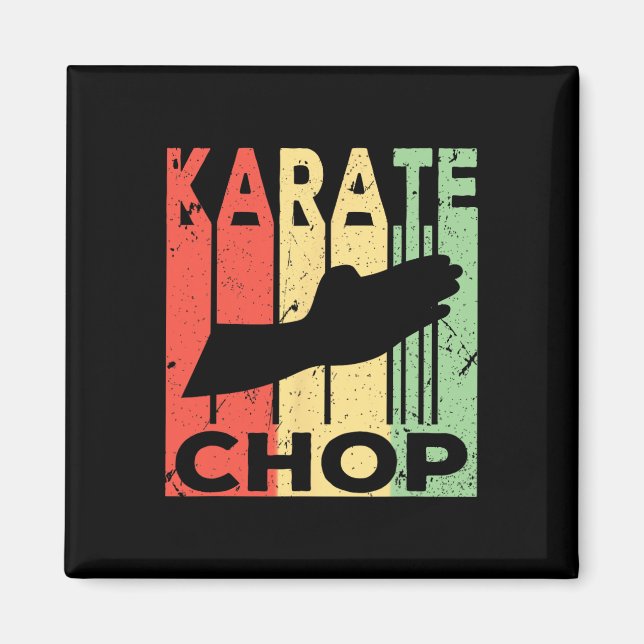 Karate Chop Vintage  Magnet (Vorne)