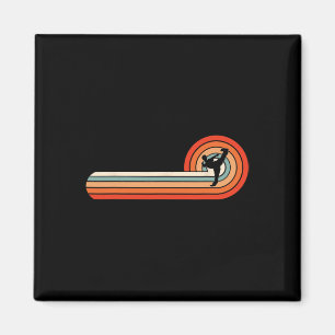 Karate-Club-Militärische-Künste-Vintage-Schwarzgür Magnet