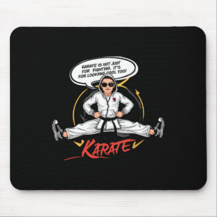 Karate Cool Lustige Kampfsportarten Cartoon-Kunst Mousepad