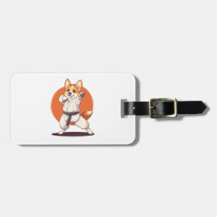 Karate Corgi � Kampfkunst Hund Gepäckanhänger