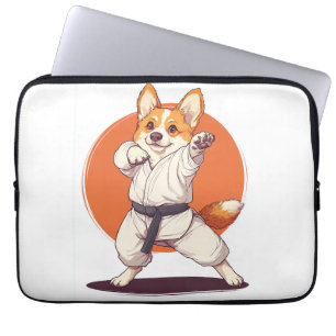 Karate Corgi � Kampfsport Hund Laptopschutzhülle