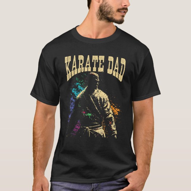 Karate Dad Best Daddy Ever MMA Martial Artist Fath T-Shirt (Vorderseite)