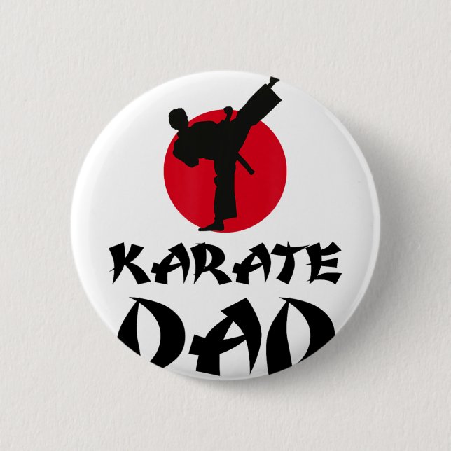 Karate Dad Kampfsport  Button (Vorderseite)