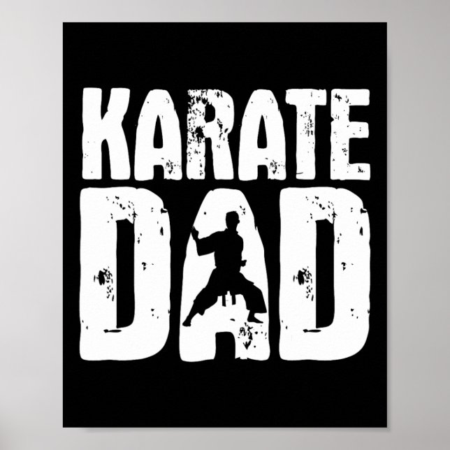 Karate Dad - Martial Arts Coach Karateka Taekwondo Poster (Vorne)