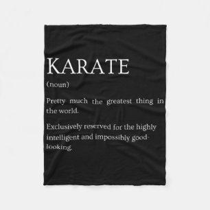 Karate-Definition - Lustige sarkastische Karate-Er Fleecedecke