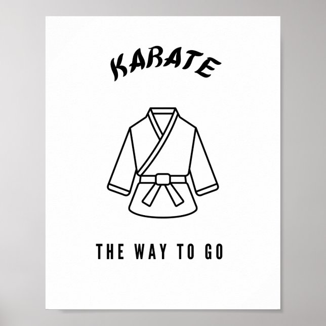 Karate den Weg Poster (Vorne)