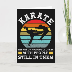 Karate Die Kunst des Faltens von Kleidung Martial Karte