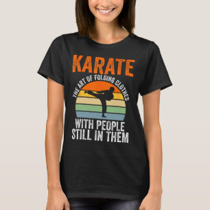 Karate Die Kunst des Kleiderfaltens mit Menschen M T-Shirt