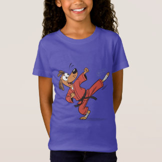 Karate Dog in Action - Funny Martial Arts Cartoon T-Shirt