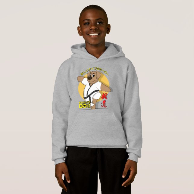 Karate Dog | Kids Hoodie (Vorne ganz)
