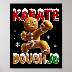 Karate Doughjo Lustige Kampfsportarten Punch Ginge Poster