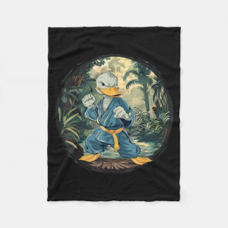 Karate-Enten-Wald-MMA-Enten-Taekwondo Kampfsportar Fleecedecke