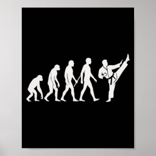 Karate Evolution MMA Kickboxen Muay Thai Martial Poster
