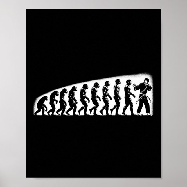 Karate Evolution Mma Kickboxing Muay Thai Jiu Jits Poster (Vorne)