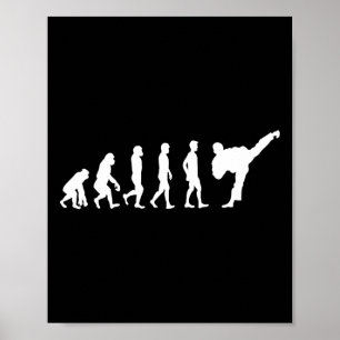 Karate Evolution Perfektes Geschenk Judo Martial A Poster
