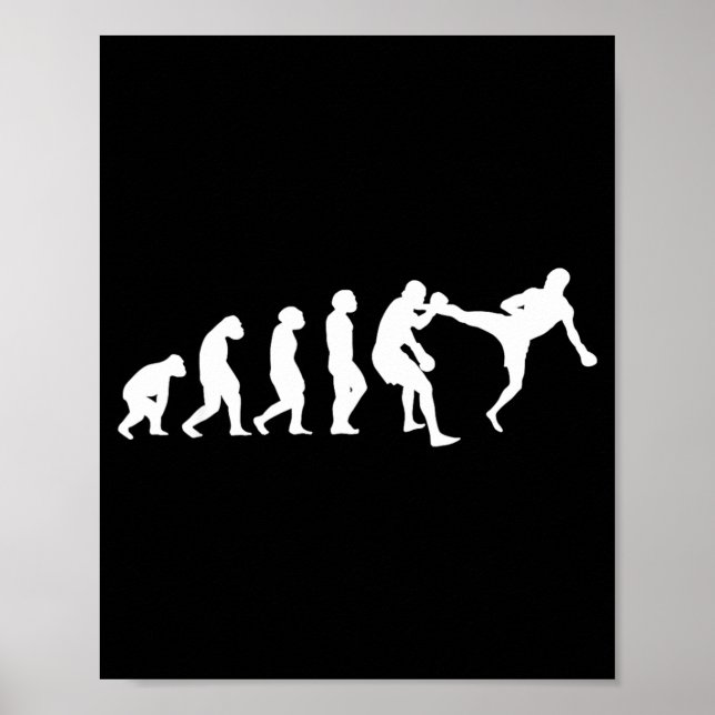 Karate Evolution Taekwondo Ju-Jutsu Kung-Fu Karate Poster (Vorne)