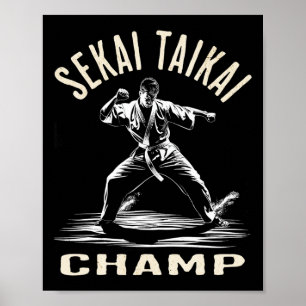 Karate Fan - Dynamic Artist Design Poster