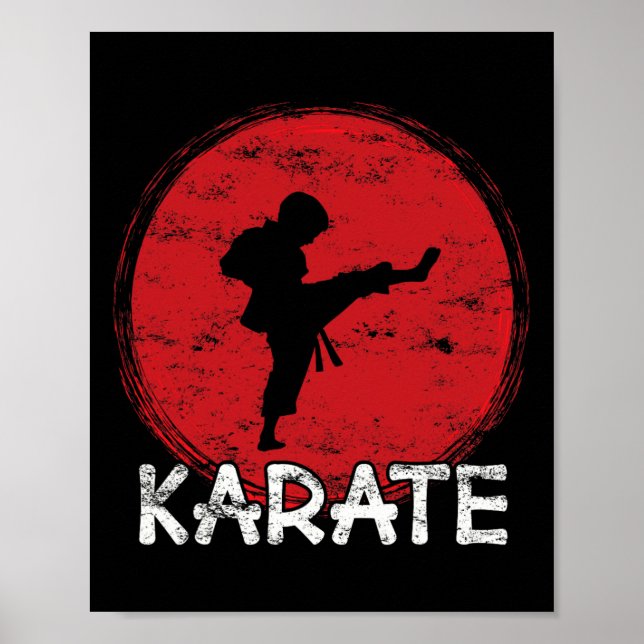 Karate Fighter Boy - Japan - Child Does Karate Kic Poster (Vorne)