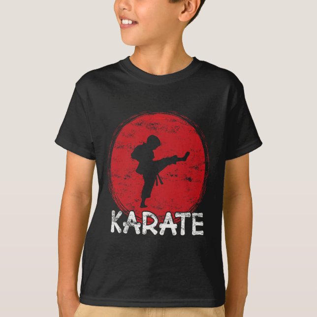 Karate Fighter Boy - Japan - Child Does Karate Kic T-Shirt (Vorderseite)