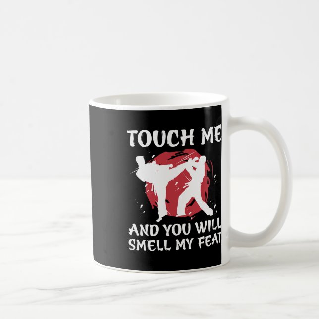 Karate Fighter Boy Youth Men Japanese Martial Arts Kaffeetasse (Rechts)