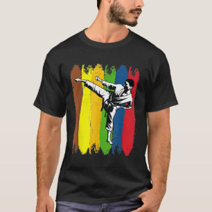 Karate Fighter Colorful Karate T - Shirt