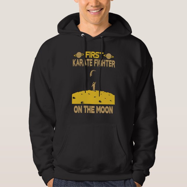 Karate Fighter On The Moon Hoodie (Vorderseite)