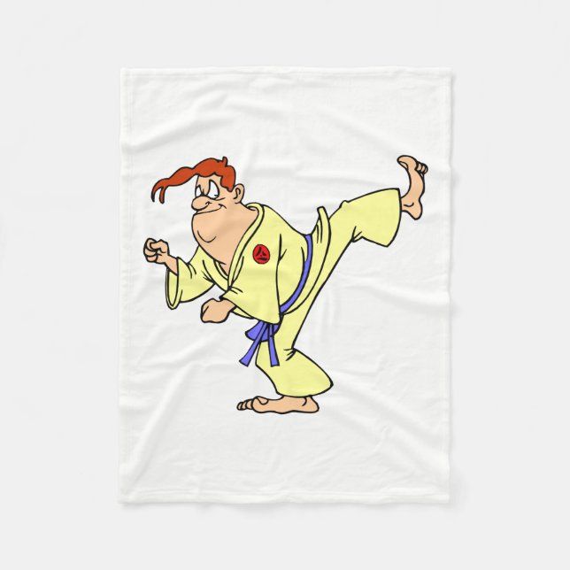 Karate Fleecedecke (Vorderseite)