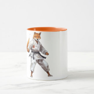 Karate Fox mug Tasse