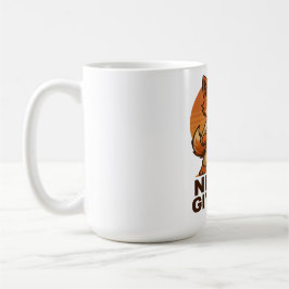 Karate Fox - Never Give Up Motivational japanese  Kaffeetasse