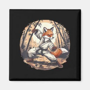 Karate Fox Tier MMA Taekwondo Kampfsport Magnet