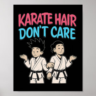 Karate Frisur Ist Egal Martial Arts Graffiti Poster