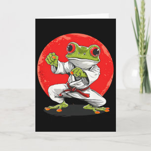 Karate Frosch Martial Arts Judo Kröte Kung Fu Fros Karte