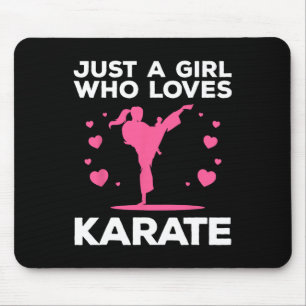 Karate für Frauen Karate Schwarzgürtel Mar Mousepad