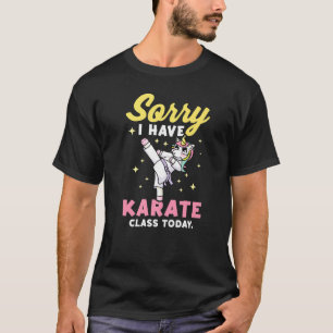 Karate für Karate-Studentinnen Mädchen Einhorn  T-Shirt