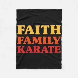 Karate für Männer Karate für Frauen Glaube Familie Fleecedecke