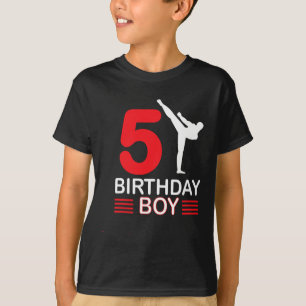 Karate-Geburtstags-T-Shirt Jungen-Geschenk Kinder T-Shirt