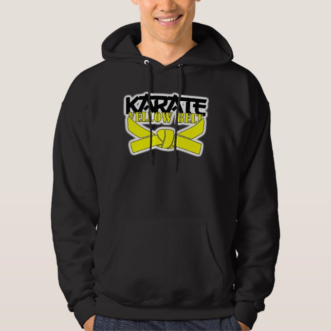 Karate-gelber Gurt Hoodie (Vorderseite)