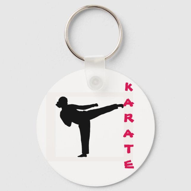 Karate Girl Key Chain Schlüsselanhänger (Vorderseite)