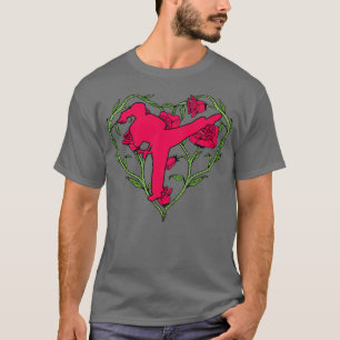 Karate Girl Mae Geri Karate Kick Karate Fight Judo T-Shirt